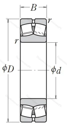 Сферический роликовый подшипник 23028 CDE 4S 11 от производителя  NSK