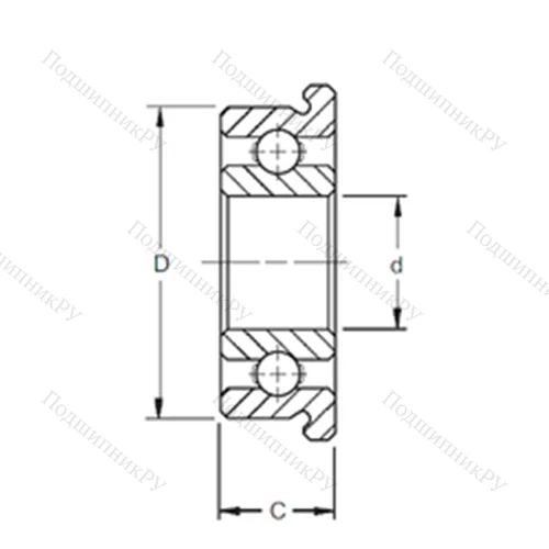 Подшипник шариковый радиальный F 61901