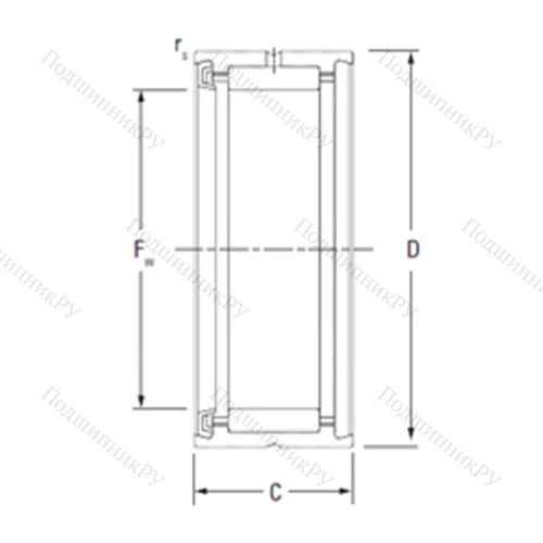 Подшипник игольчатый радиальный RNA 4910RS