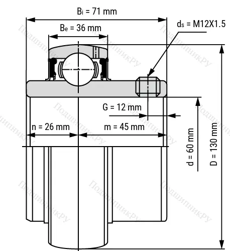Корпусный подшипник RB 206CIL в Нижневартовске