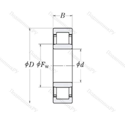 Подшипник роликовый радиальный MMRJ 5.1/2