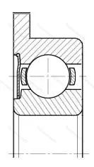 Подшипник  1860094 размер 4x11x4