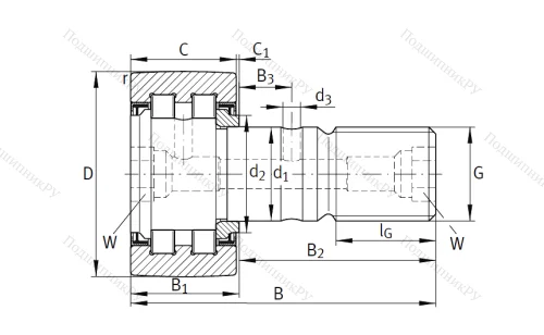 Подшипник PWKR 40 2RS от производителя  INA