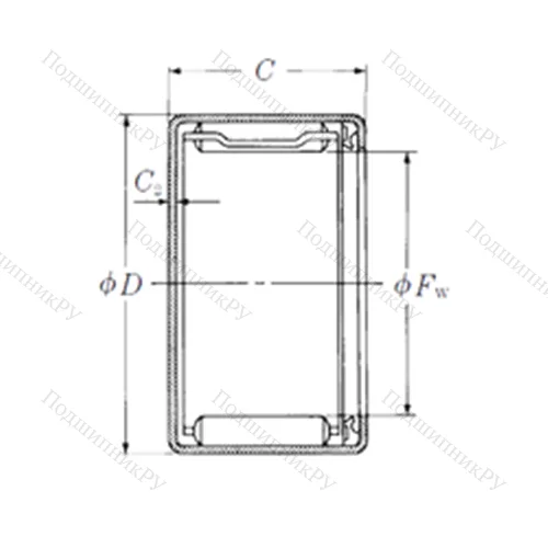 Подшипник игольчатый радиальный MFJLT-1012