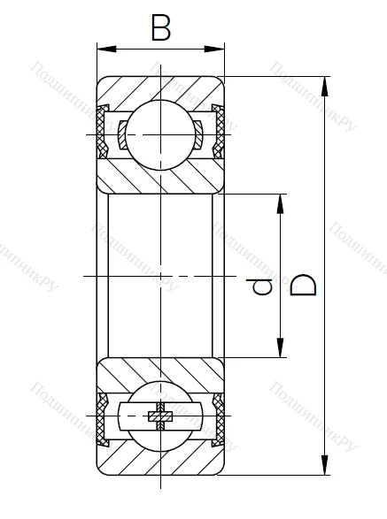 Шариковый однорядный подшипник 180104 T (6004-2RST.CRF) в Нижневартовске
