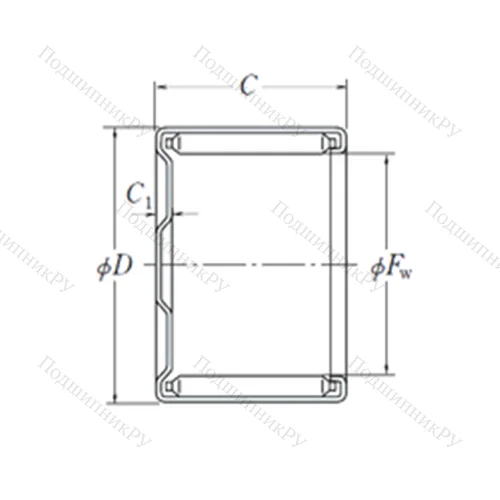 Подшипник игольчатый радиальный MFH-810