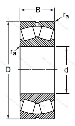 Сферический роликовый подшипник с конической посадкой на вал 1153616 АН (22316 CKW 33) в Нижневартовске