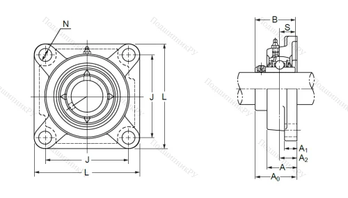 Подшипниковый узел UCF 214 в Нижневартовске