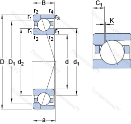 Подшипник 7036 ACD/HCP 4AH 1 в Нижневартовске