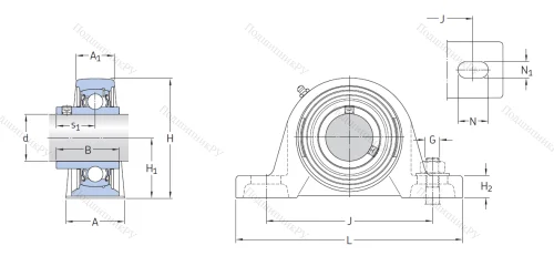 Подшипниковый узел SY 50 TF в Нижневартовске