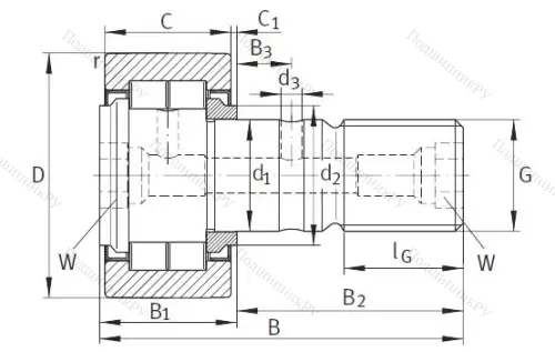 Подшипник NUKR 80 A от производителя  INA