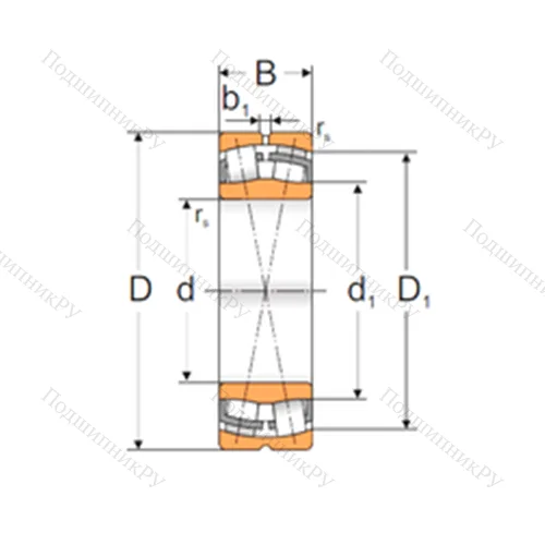 Подшипник роликовый радиальный самоцентрирующийся 24036 MBW 33