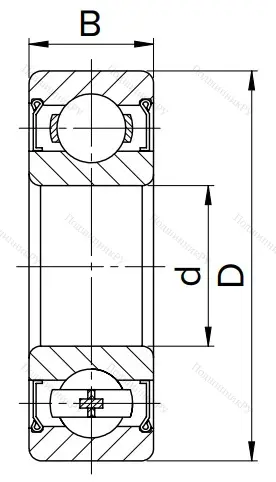 Шариковый однорядный подшипник 80100 (6000 ZZ) в Нижневартовске