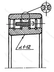Модификация подшипника 3182144К размер 220x340x90 от производителя  ЕПК