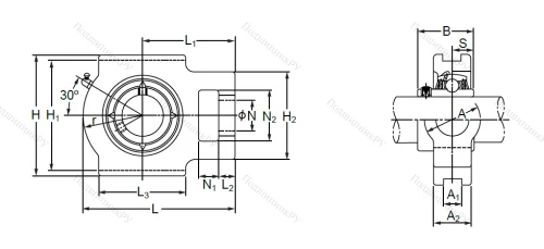 Подшипниковый узел UCT 210 в Нижневартовске