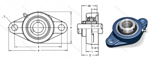 Подшипниковый узел UCFL 212 в Нижневартовске