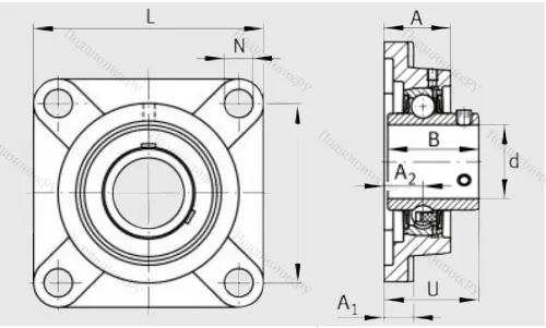 Подшипниковый узел UCF 206 J 7 в Нижневартовске