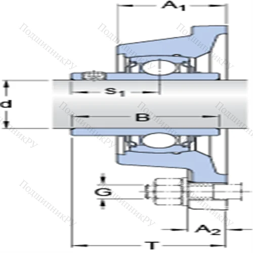 Фланцевые подшипниковые узлы типа Y с прямоугольным фланцем для высоких температур FY 45 TF/VA 228