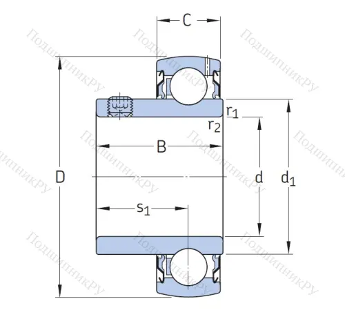 Корпусный подшипник YAT 205-100 в Нижневартовске