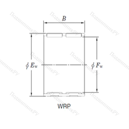 Подшипник игольчатый радиальный WRP 455140