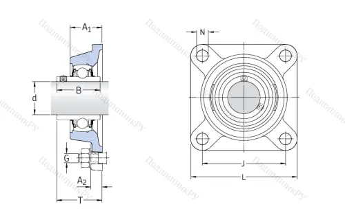 Подшипниковый узел FY 50 TF в Нижневартовске