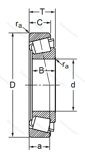 Конический роликовый подшипник