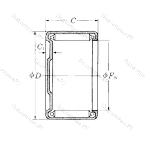 Подшипник игольчатый радиальный MH-20121