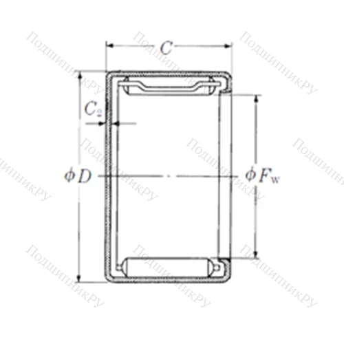 Подшипник игольчатый радиальный MFJL-2210L