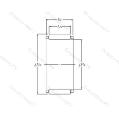 Подшипник игольчатый радиальный KBK 17?21?25X