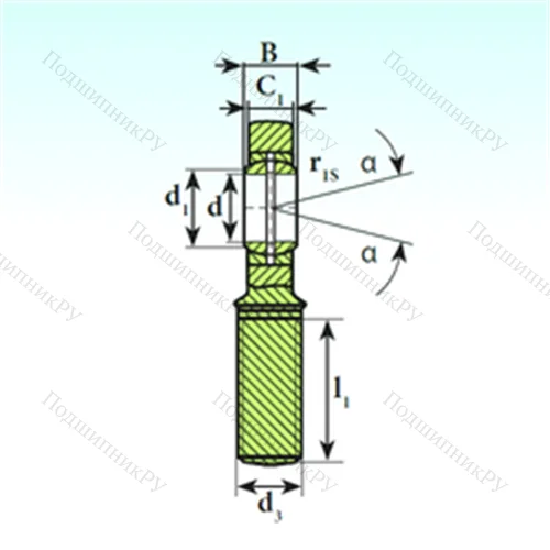 Подшипник скольжения сферический SA 70 ES 2RS от производителя  ISB