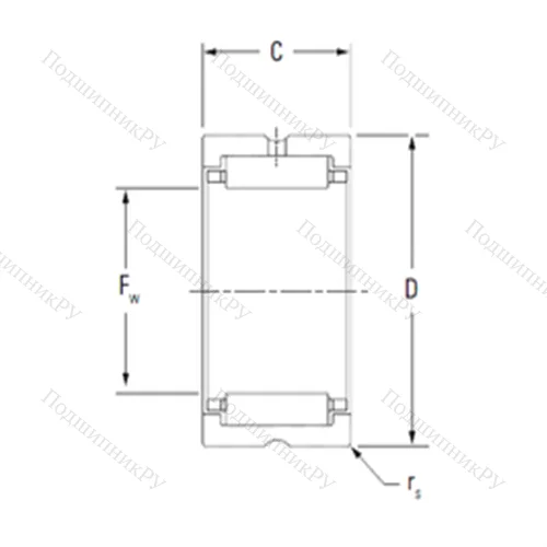 Подшипник игольчатый радиальный HJ-9612040
