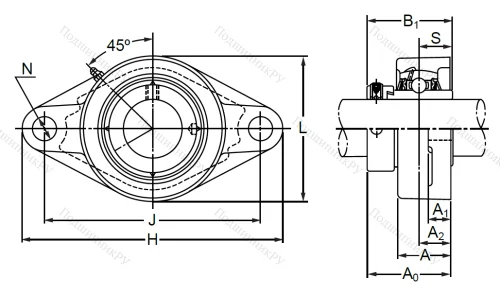 Подшипниковый корпус  FL 310 в Нижневартовске