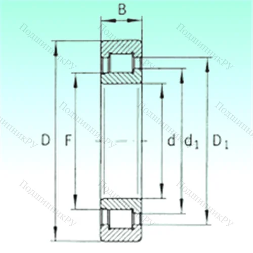Подшипник роликовый радиальный SL 192309