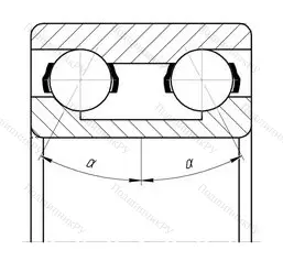 Подшипник 3207BH/P 6Q 6 размер 35x72x27 от производителя  SKF