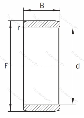 Игольчатый подшипник внутреннее кольцо IR 17x21x20 от производителя  INA