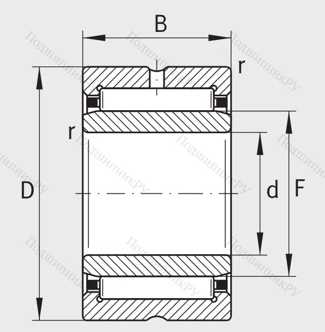 Игольчатый подшипник NA 4912 XL