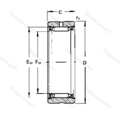 Подшипник игольчатый радиальный RNA 2110