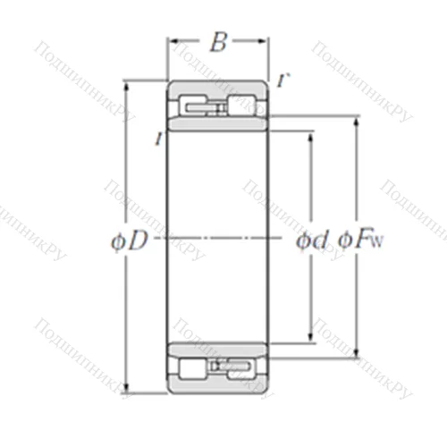 Подшипник роликовый радиальный NNU 4992