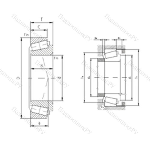 Подшипник роликовый радиально-упорный 32303A