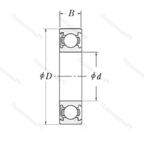 Подшипник шариковый радиальный MJ 1.1/8-Z от производителя  RHP