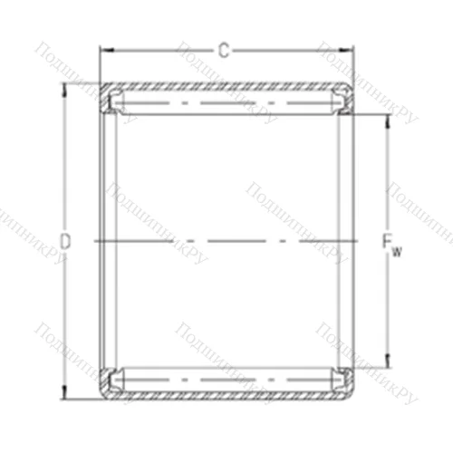 Подшипник игольчатый радиальный S 3216