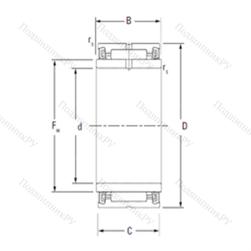 Подшипник игольчатый радиальный