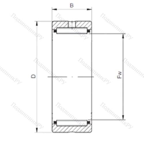 Подшипник игольчатый радиальный NK 21/20 от производителя  SKF