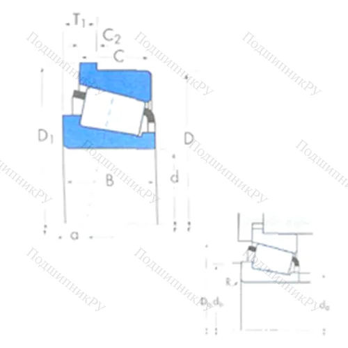 Подшипник роликовый радиально-упорный 48290/48220B