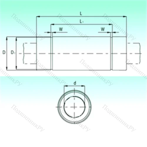 Подшипник шариковый линейный KBL 0845