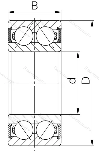 Радиально-упорный шариковый подшипник