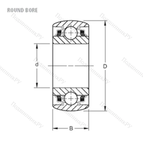 Подшипник шариковый радиальный W 209PPB 2
