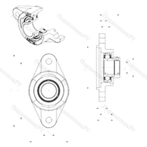 Подшипниковый узел шариковый радиальный ESFLZ 210