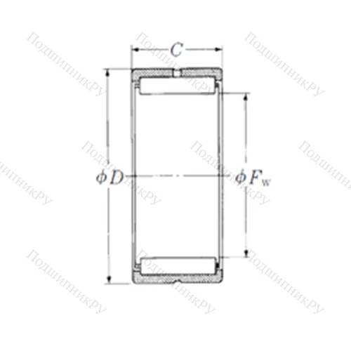 Подшипник игольчатый радиальный HJ-648032