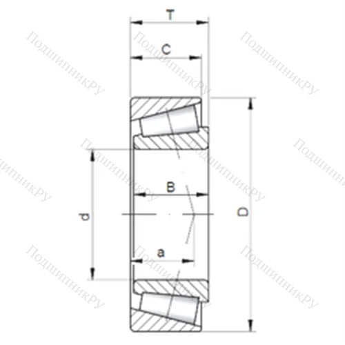 Подшипник роликовый радиально-упорный 30302 A от производителя  CX Подшипник роликовый радиально-упорный 30302 A от производителя  CX